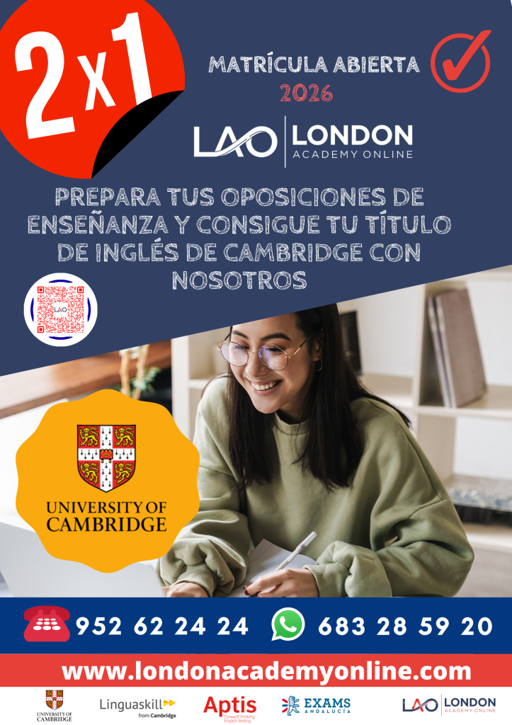 Póster Academia Oposiciones profesional con fotografía en color verde y naranja (2)